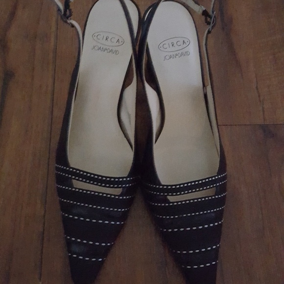 Circa‎ Joan & David - Black Block Heel Slingbacks - Picture 6 of 7